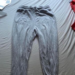 Gray sweatpants